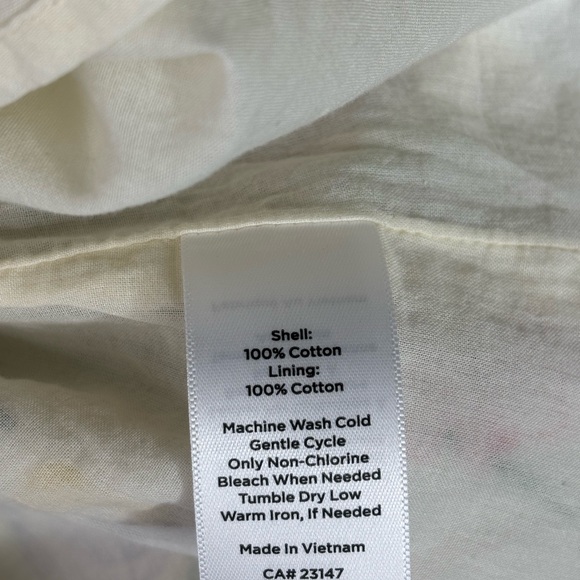 🌸Talbots Petite Large Multicolor Floral Lined Lightweight Blouse PL🌸 - Picture 15 of 16